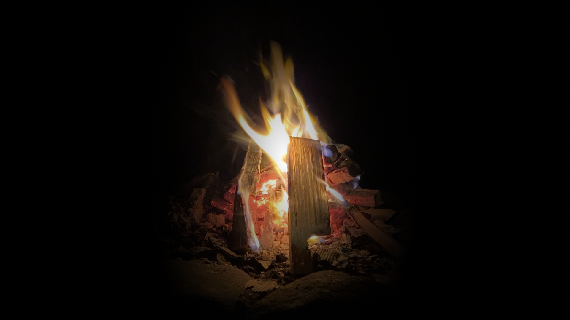 A campfire